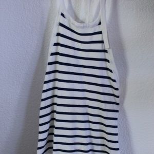 Tie Halter Striped Crop Top